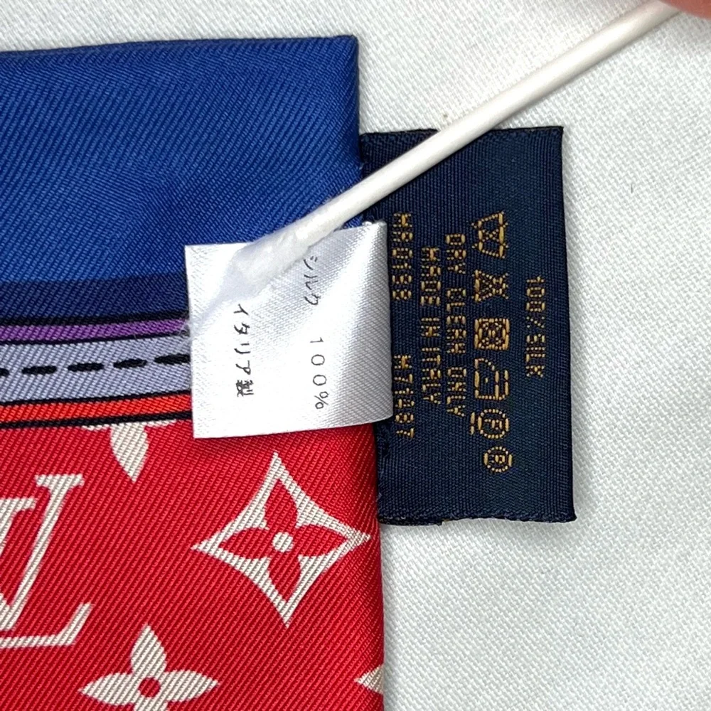 Louis Vuitton Silk Monogram Superstition Bandeau Black - Picture 9 of 9